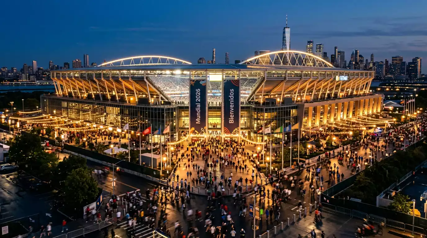 El MetLife Stadium de East Rutherford sede de la final del Mundial 2026 el 19 de julio